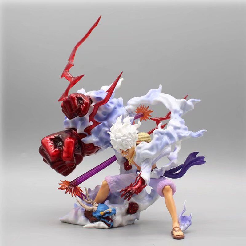 28cm Nika Luffy Gear 5 Figure Sun God  Action Figurine Statue Collectible Model Doll Anime Figures Toys Kids Gift