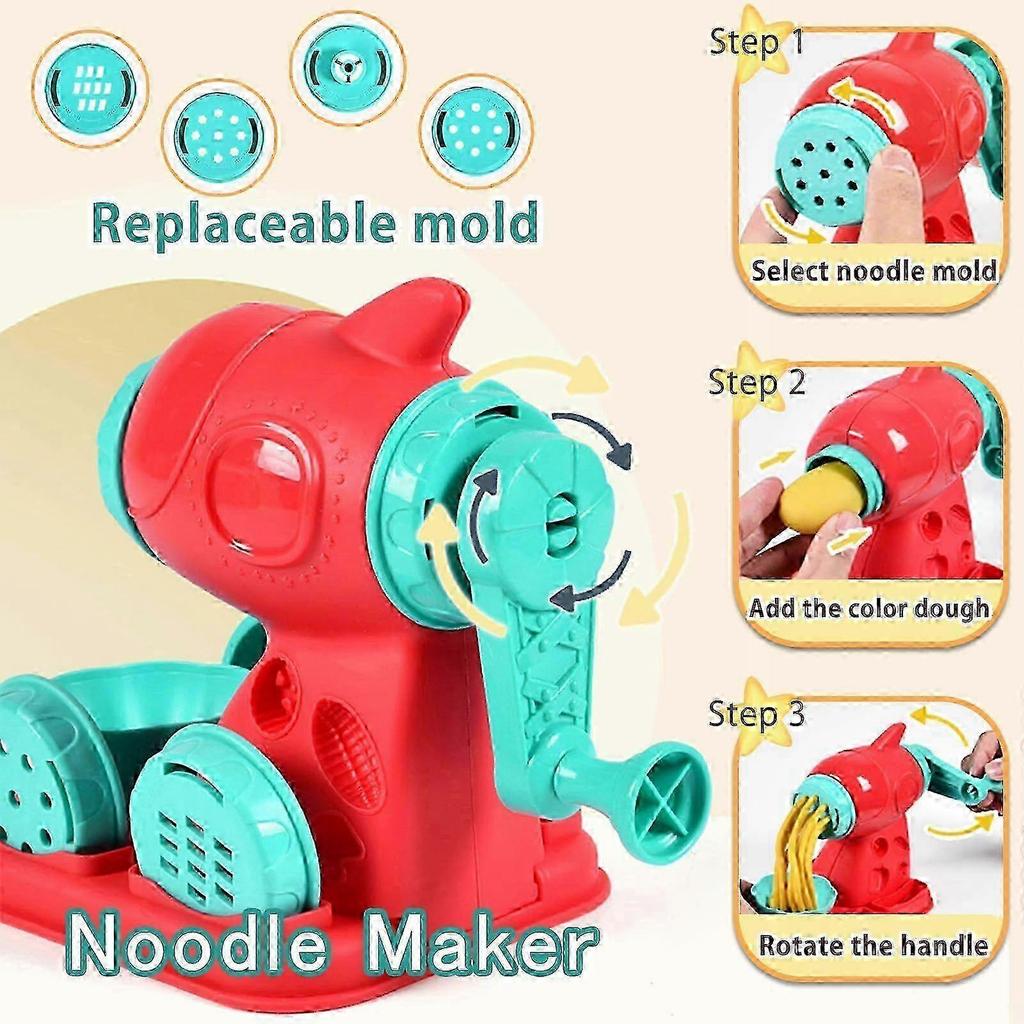 Play-Doh 3-in-1 Kitchen Playset - Ice Cream Maker, Noodle Maker, Burger Maker, Food Toys & Crafts - Deluxe Play-Doh 2025