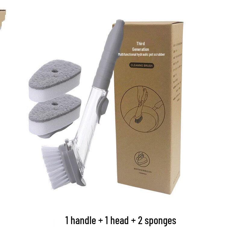 ZISIZ Long Handle Dispensing Kitchen Brush