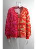 European & American Leopard Print Knitted Cardigan: Autumn/Winter, Mid-Length, Round Neck, Single-Breasted, Streetwear Style, Plus Size Sweater
