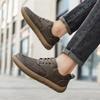 Herren Übergröße Retro Britischer Stil PU Lederschuhe Knöchel Bequem Fußgefühl Freizeitschuh Abriebfeste Laufsohle Laufschuhe