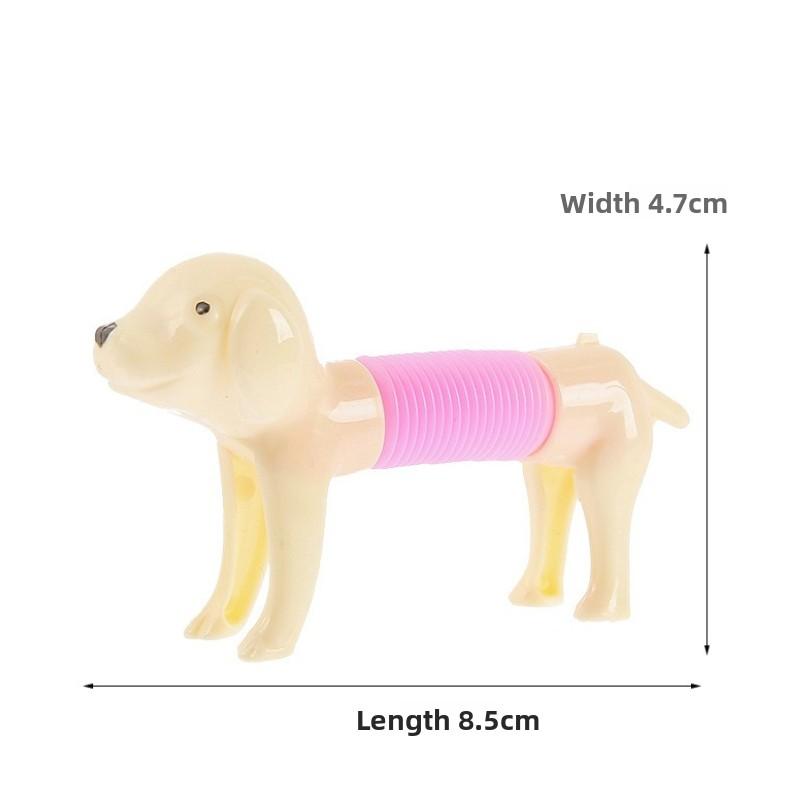 10 ks Zábavná a kreativní dekompresní natahovatelná psí univerzální design štěně jezevčík hračka na odbourání stresu natahovatelná