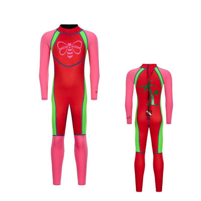 Kids Thermal Wetsuit Diving Swimming - Full Body Long Sleeve Pants Neoprene Suit Boys Girls Age 4-14