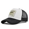 Wysokiej Jakości Naszywka Wędkarska Czapka Baseballowa Wzór Haftowany Siateczkowy Tył Outdoor Wędkarstwo Snapback Oddychający Materiał