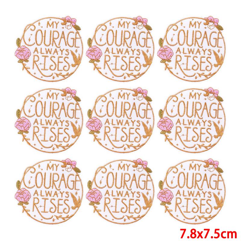 10 Pcs/lot Wholesale Embroidery Patch Iron On Patches For Clothing Patches On Clothes Jackets Decor Applique Sew Supplies