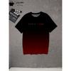 Summer Gradient Print T Shirt Men Fashion Graphic T Shirts 3D Print Men's Clothing Round Neck T-shirts for Men Street Rock Tops