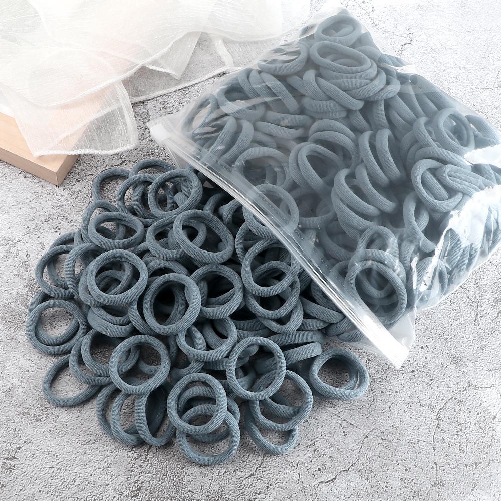 50/100PCS 3cm Children Headband High Elastic Solid Color Scrunchies Kids Baby Hair Bands Headwear Hair Accessories Gifts Holder