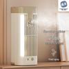 USB Mini Desktop Air Cooler & Night Light: Water-Cooled, Indoor Fan with Dormitory Spray Function