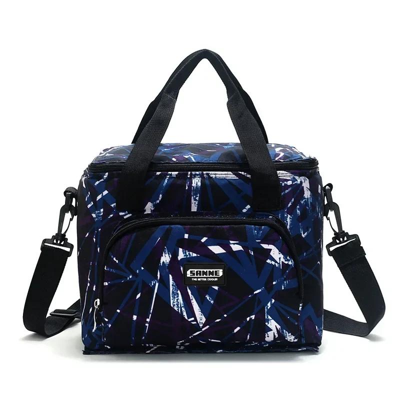 Sac fourre-tout à déjeuner Portable, isotherme thermique, sac à bandoulière pour nourriture, grand refroidisseur, sacs de pique-nique, boîte pour femmes et hommes, sac thermique