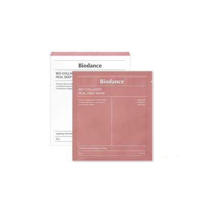 Bio-Collagen Real Deep Mask 34 g x 4 Stück, feuchtigkeitsspendend, koreanische Kosmetik, Kbeauty, Probe