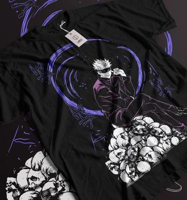 Gojo Satoru T-Shirt Megumi Itadori Yuji Jujutsu Kaisen Sukuna Horror Gift Shirt
