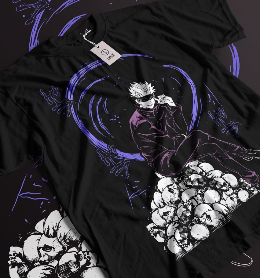 

Gojo Satoru T-Shirt Megumi Itadori Yuji Jujutsu Kaisen Sukuna Horror Gift Shirt S