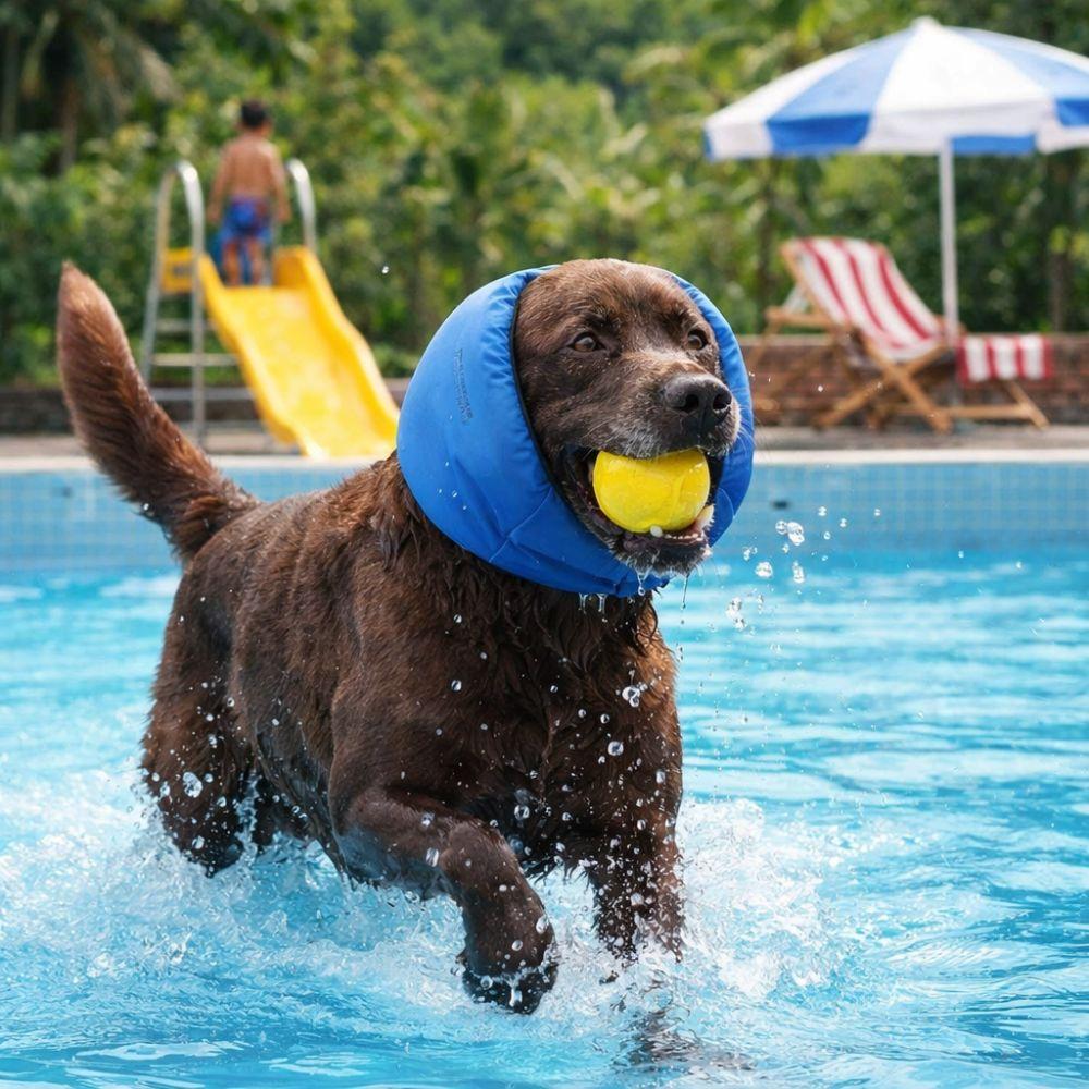 Sweat à capuche apaisant Imperméable Oreillettes pour chien Réduction du bruit Casquette de bain réglable pour animal de compagnie Confort élastique Capuche apaisante pour animal de compagnie Feu d'artifice