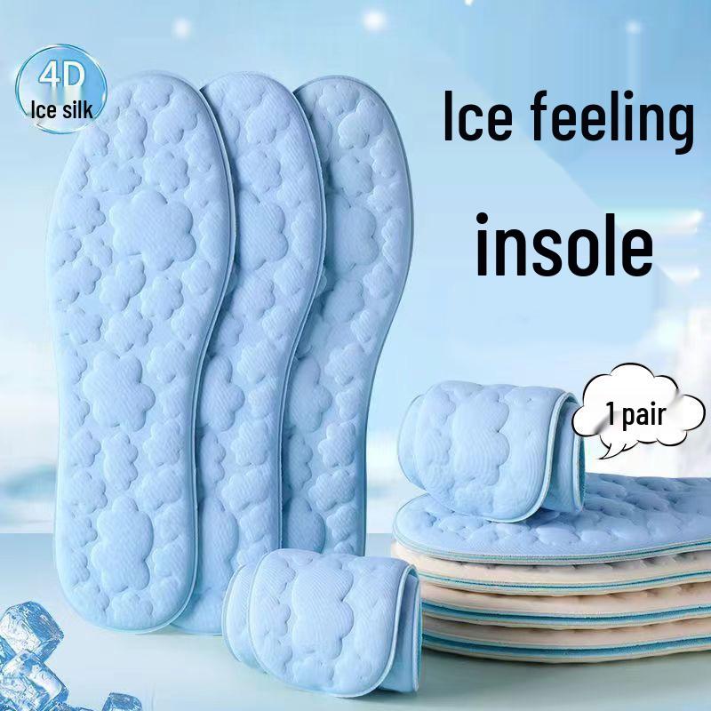 Breathable Women's Sport Insoles: Sweat-Absorbing, Odor-Resistant, Soft, Non-Tiring Summer Training Footbeds