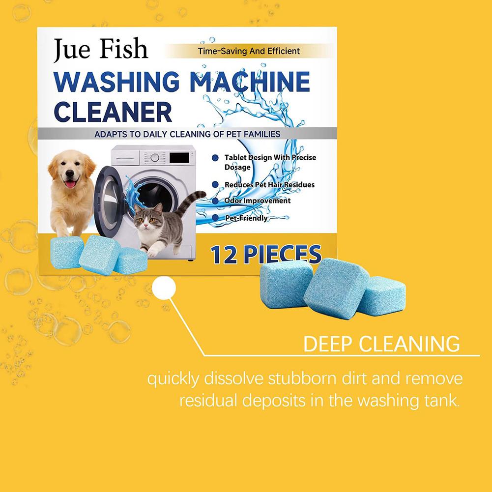 Washing Machine Cleaner Tablets For Pet Owners Improves Odor Control For Daily Cleansing