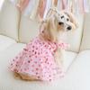 Ruffle Trim Dog Tulle Skirt Thin Breathable Puppy Wedding Dress Dog Summer Vest  Casual Fashion