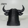 Tapa de Enganche de Remolque Resistente, Tapa Antipolvo con Forma de Cabeza de Toro y Caballo, Tapa Protectora de Ajuste Universal, Tapa Fácil de Instalar Negra Mate para SUV Todoterreno
