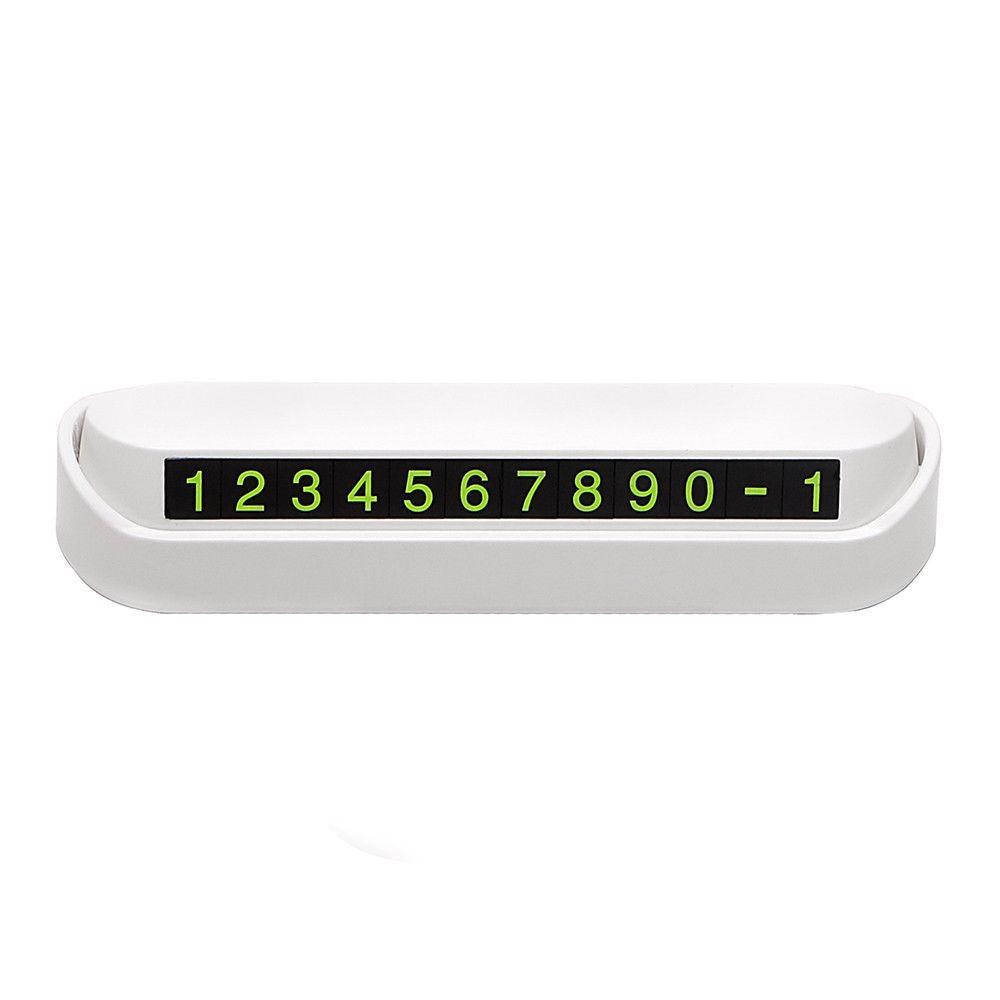 Temporary Parking Sign With Number And Phone Press Button For Car Moving Assistance