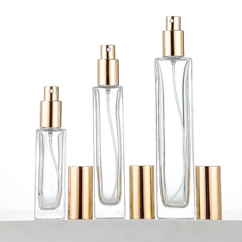 Square Glass Perfume Spray Bottle - Available in 30ml & 100ml