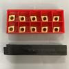 5/8 Lathe Turning Tool Holder 16mm SCMCN1616H09-80 + 10PC Carbide Insert CCMT09 Alloy Steel Bracket Insert Kit Right Hand