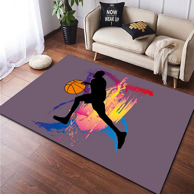 Basketball HD Printed Area Large Rug ,Carpet for Living Room Bedroom Sofa Decoration Non-slip Floor Mats Dropshipping Alfombras