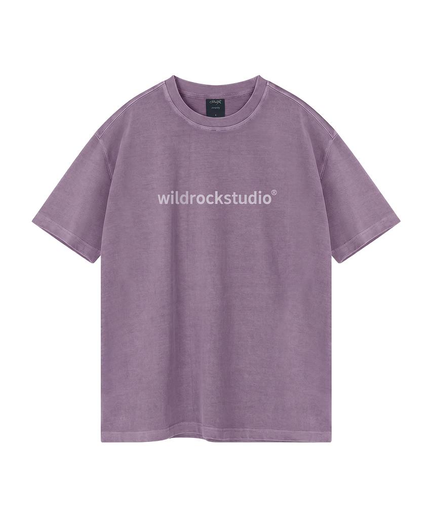 WILDROCK Standard Logo Pigment Oversized Short Sleeve T-Shirt (Cropped) (Type B)