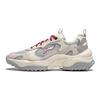 Li Ning Original Aspiration Cushioning Slip Resistant Abrasion Resistant Low top Casual Shoes Men's Gray White AGCU191-1