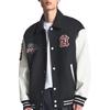 MLB New York Yankees Varsity Single-Breasted Collar Long Sleeve Jacket Unisex Jacket Black 3AJPV1446-50BKS