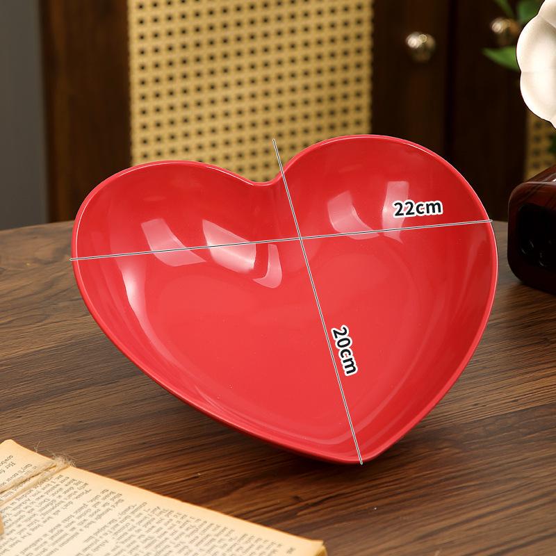 Elegant Gold-Edged Plastic Fruit Plate - Stylish Square Bone Dish for High-End Living Room Decor