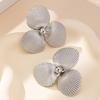 Bow Flower Zircon Stud Earrings Female Sweet High-End Temperament Design Earrings Niche Light Luxury Earrings