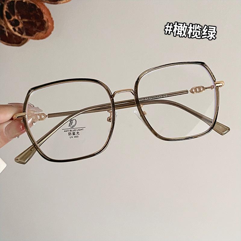 New Fashion Women S Glasses Polygon Shape  Material Women S Eyeglasses Blue Light Blocking Female Glass