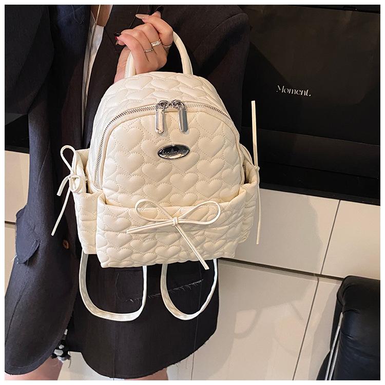 

Xiangfeng Lingge Backpack Women s 2025 New Fashion College Commuter Backpack Large Capacity Handbag Dirt Resistant белый