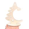 Wood Slices with Stand Natural Unfinished Christmas Wooden Tree Star Crafts for Christmas Ornaments