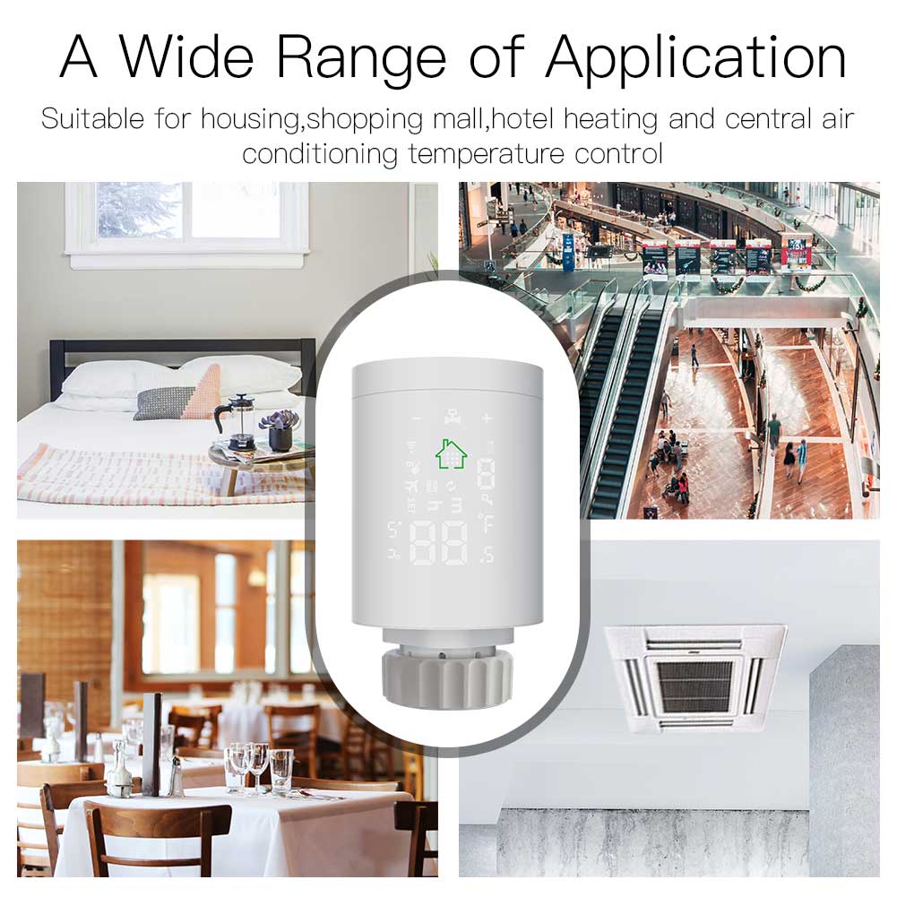 Household ABS Actuator Valve Programmable WiFi Thermal Temperature Control Radiator Household ABS Actuator Valve Programmable WiFi Thermal Temperature Control Radiator