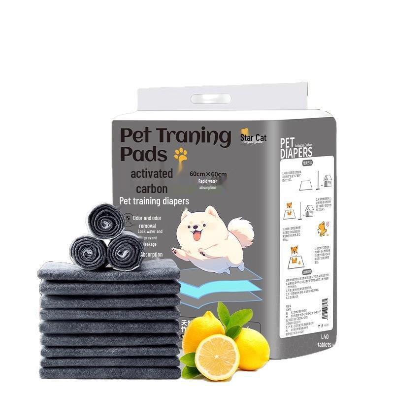 Bamboo Charcoal Pet Absorbent Pads for Dogs, Cats, and Rabbits – Odor Control & Training
