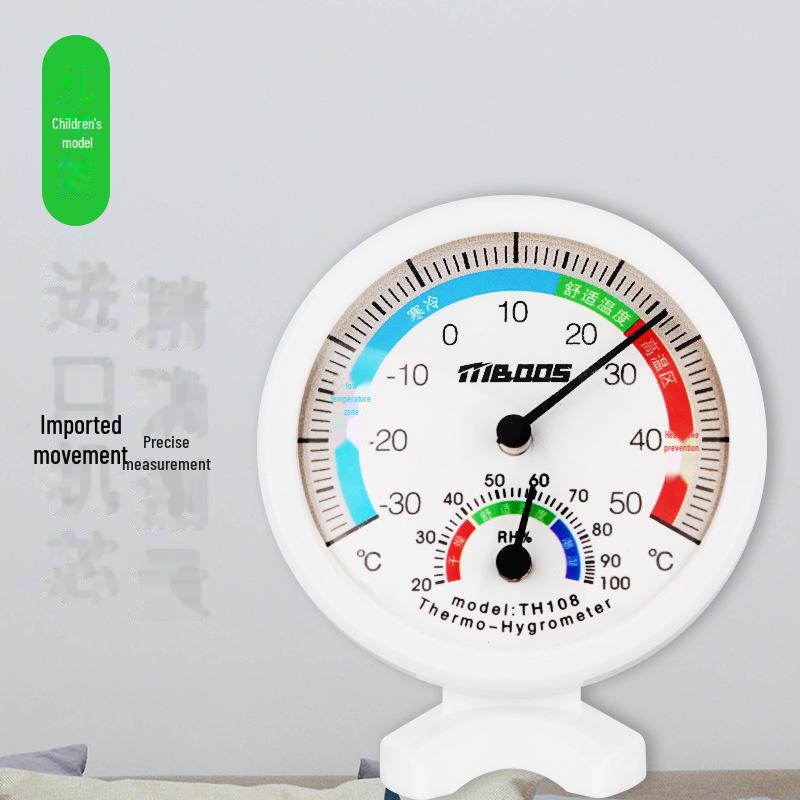 

Высокоточный настенный термометр и гигрометр — без батареек для использования в помещении