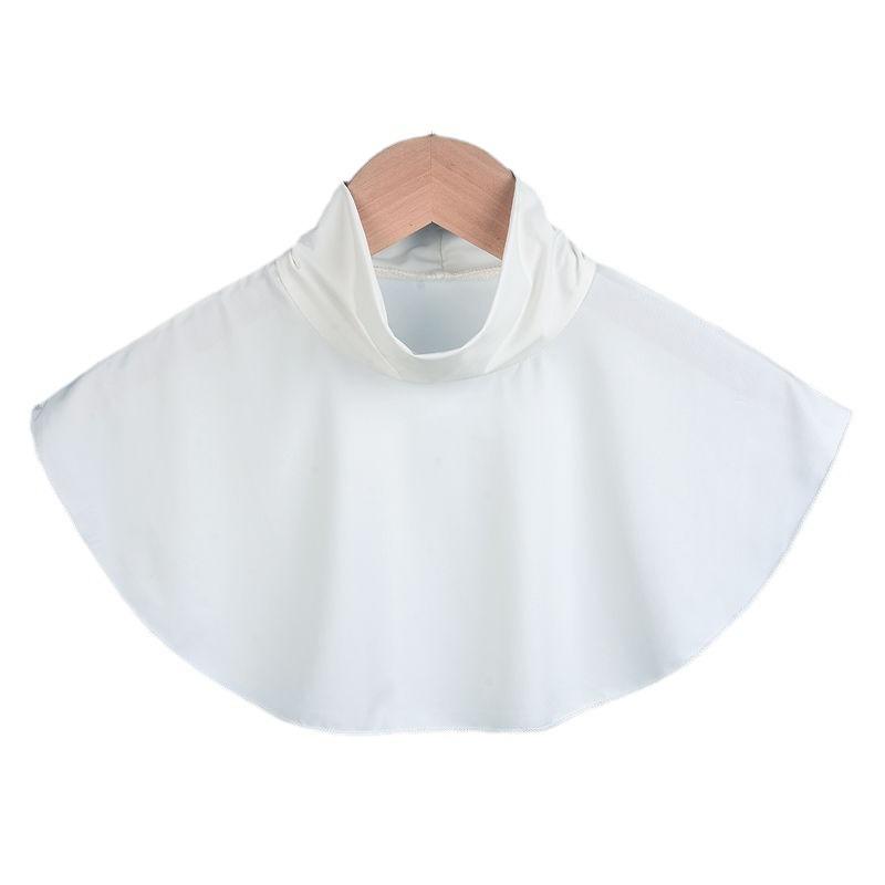 Soft High Elastic Neck Cover Ramadan Hijab Cover Headwrap Full Fake Collar High Collars Turtleneck Scarves Wraps