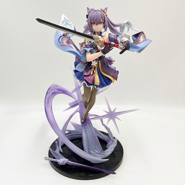 27cm Genshin Anime Figure Genshin Impact Raiden Shogun /Keqing /Mona Action Figure Collectible Model Toys