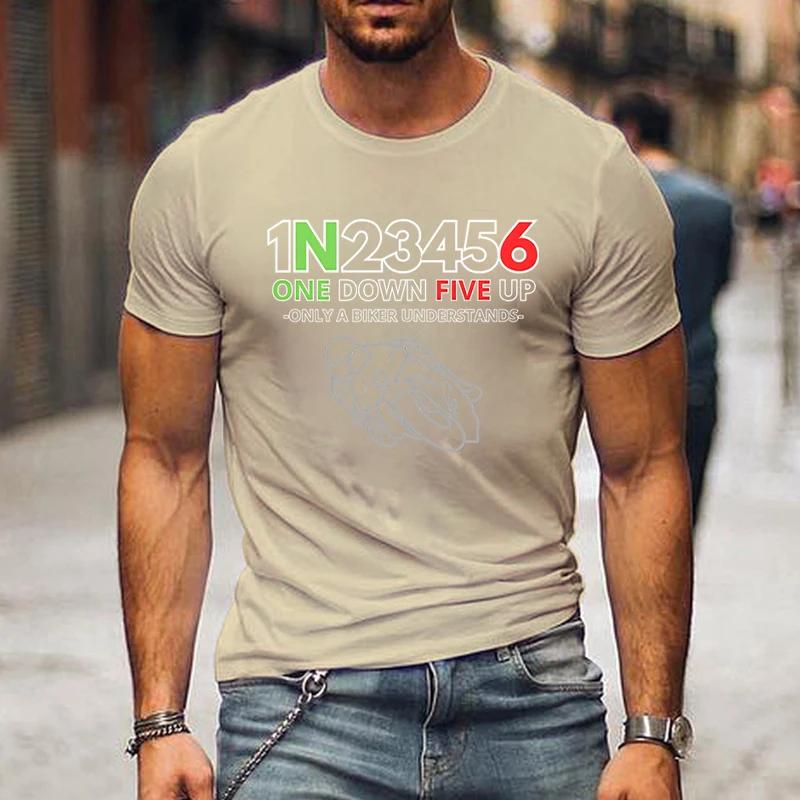T Shirts Men Clothing 1n23456 The Secret Code of Bikers Graphic T Shirts Clothes Short Sleeve Tops Men Clothing Oversized Tshirt