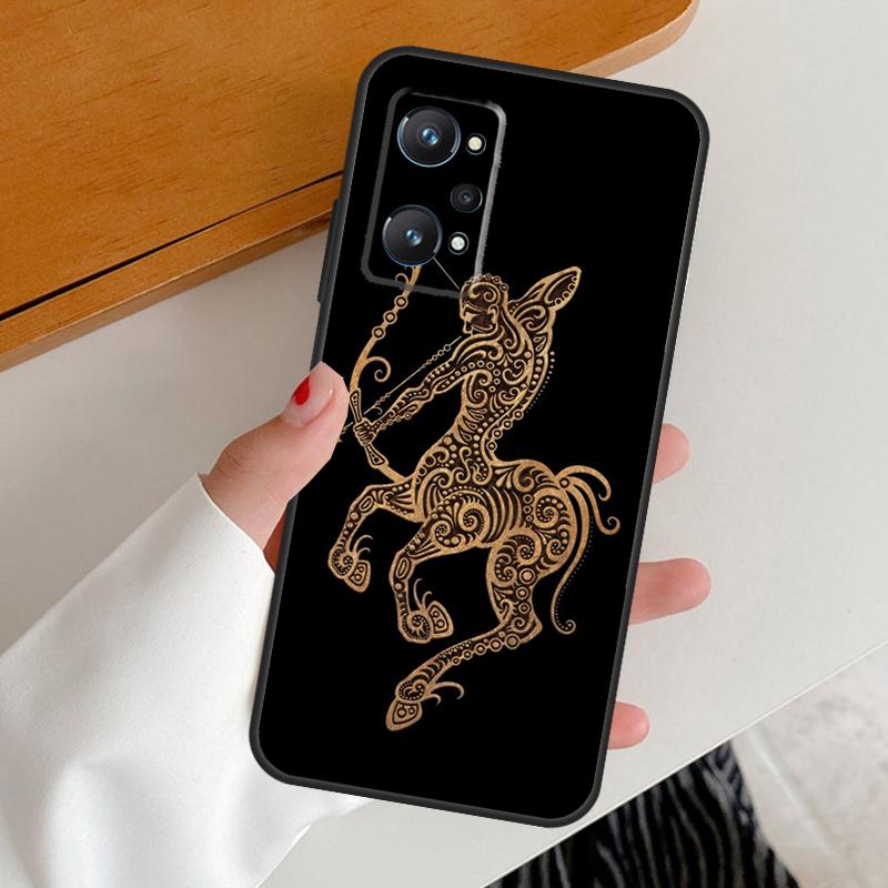 Zodiac Signs For Realme C67 C55 C53 C51 C35 C33 C31 C30 C25s C21Y GT Neo 6 GT5 9 10 11 12 Pro Plus Case