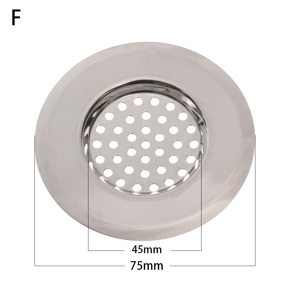 2PCS Strainer Bath Basin Drain Hair Clean Up Mesh Trap Filter Kitchen Sink with Large Wide Rim Catcher Cover Cap Plug Wholesale