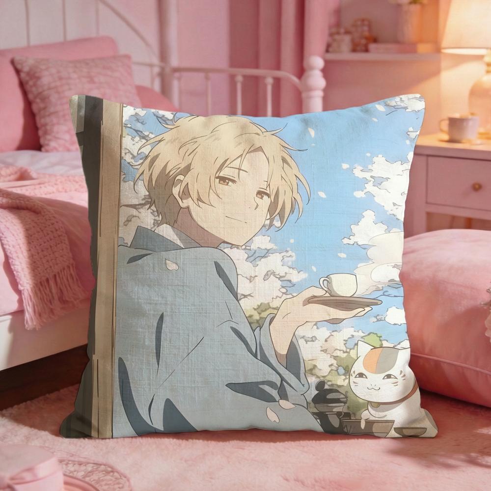 Natsumes Book Of FFriendss Cushion Cover Premium Comfort Reversible Pillow Cove Two In One Design For Any Room Car Interior