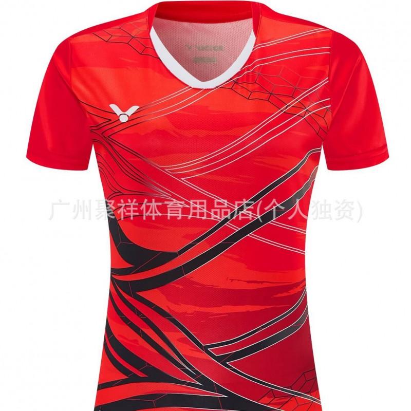 Quick-Dry Badminton Shirt Men Women Breathable Sport T-Shirt Athletic Wear Lightweight Training Top