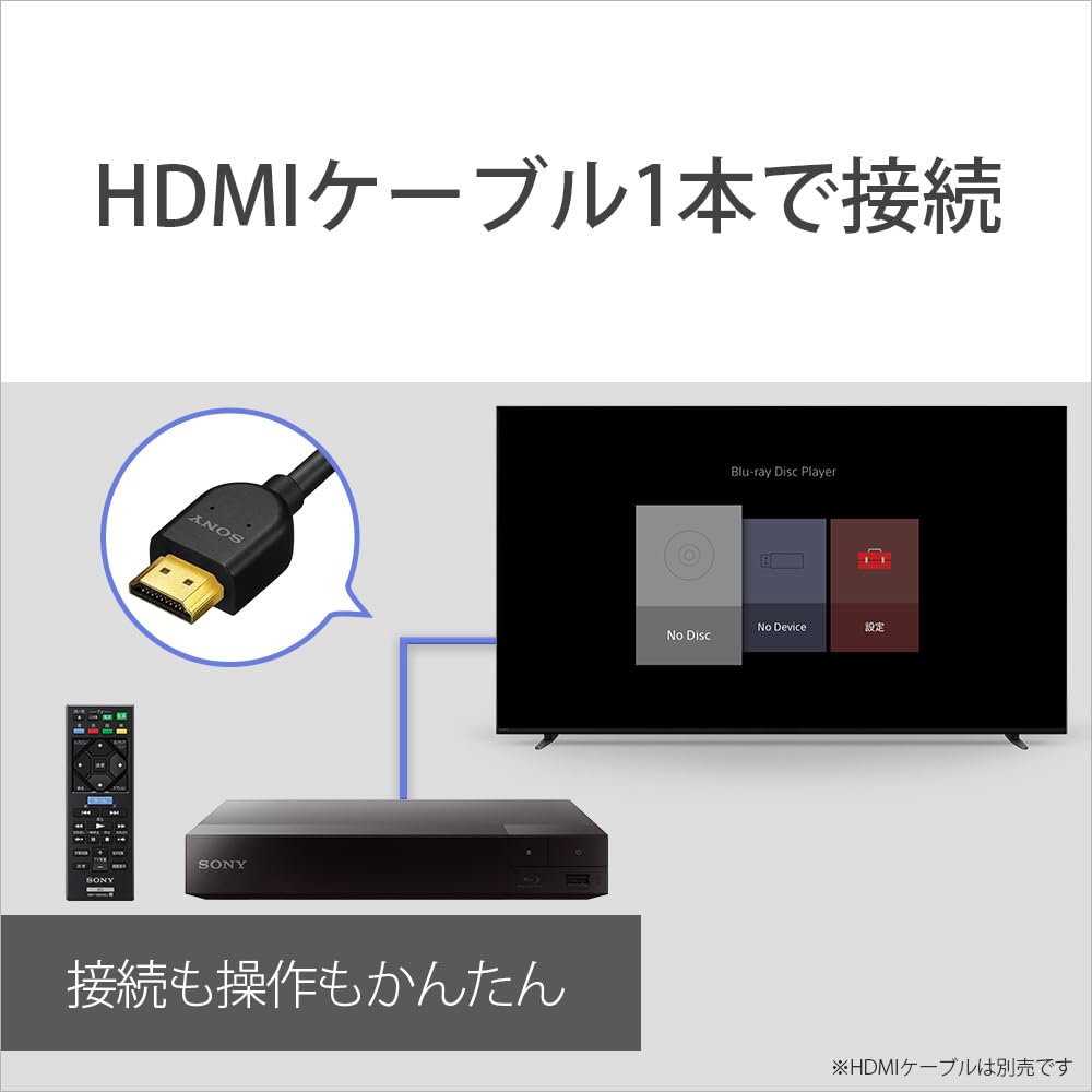 Sony Blu-rayDVD Player 2025 Model Compact Standard Model BDP-S1700K
