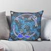 Prehistoric Jurassic Seas Square Pillowcase Polyester Linen Velvet Pattern Zip Decor Sofa Cushion Cover