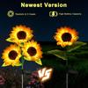 Solar Sunflower Lawn Light Outdoor Garden Decorative LED Lights Landscape Porch Summer Decoration Light Sensor Auto Brightness