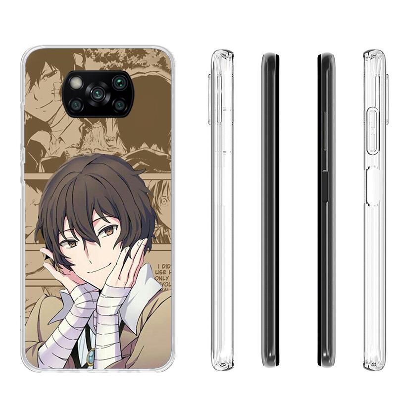 Bungo Stray Dogs Dazai Phone Case For Xiaomi Poco X7 X6 X5 Pro F7 Ultra Redmi 15C 15 13 13C 12 12C 10 10A 10C 9 9A 9C 9T Cover P