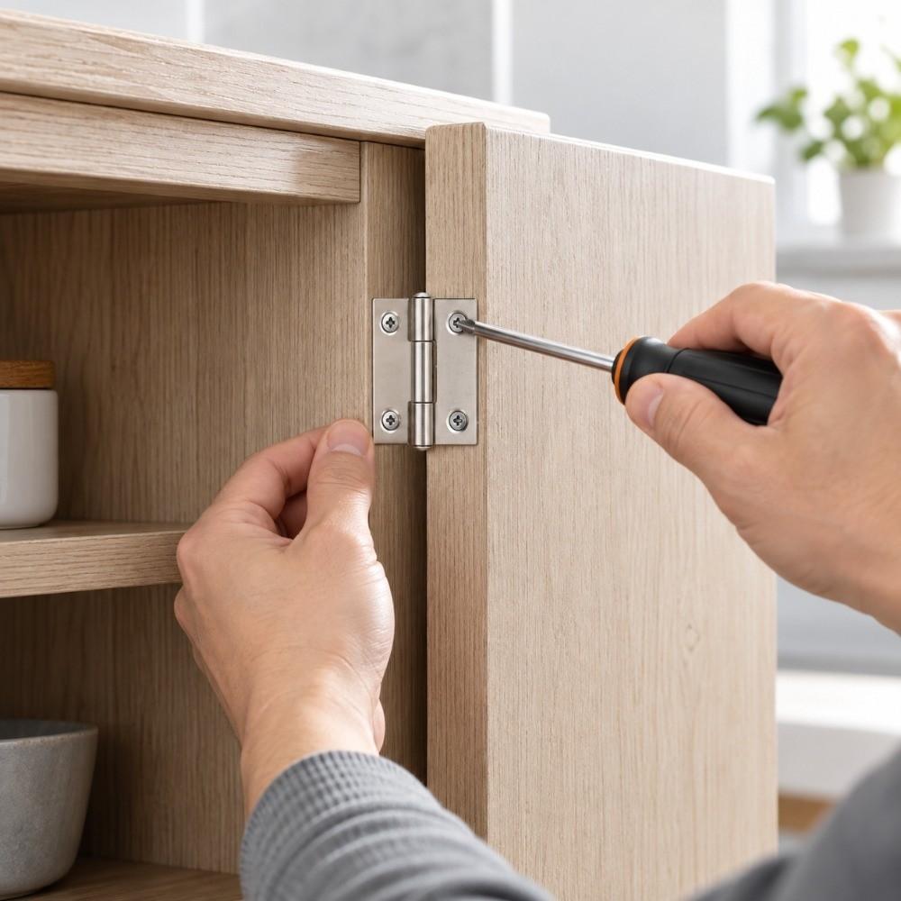 10pcs Silver Cabinet Door Hinges Stainless Steel Foldable Hinges Small Small Hinges Household Use