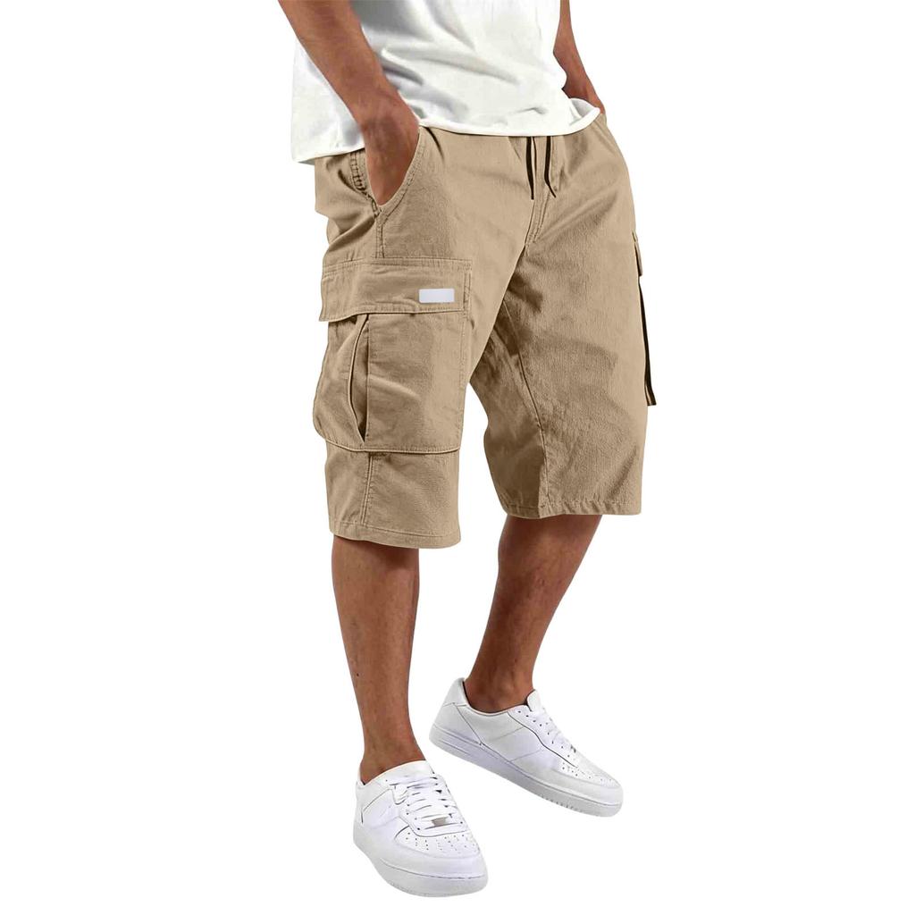 Men's Casual Workwear Drawstring Pocket Shorts