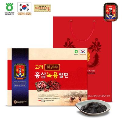 Myeonggi Ginseng Goryeo Ginseng Rosso Millenario Corno di Cervo Sezione, 200g, 1 set